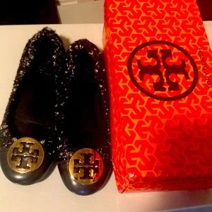 Tory Burch Leather toe Woman Loafers Size 7. Used Once and In New Like Condition